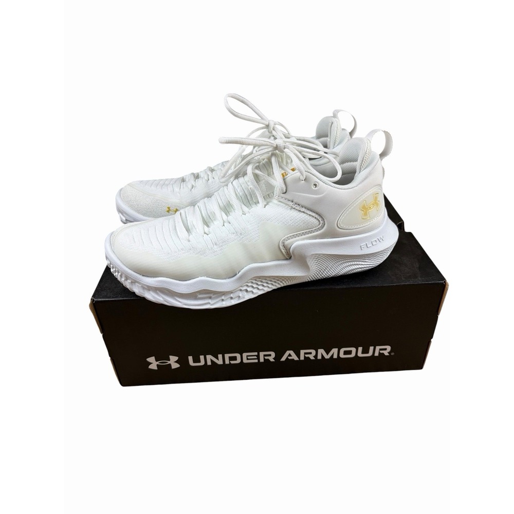 Under Armour Flow Ace Low Volleyball Shoe Womens 11.5 Indoor Court White 3027084